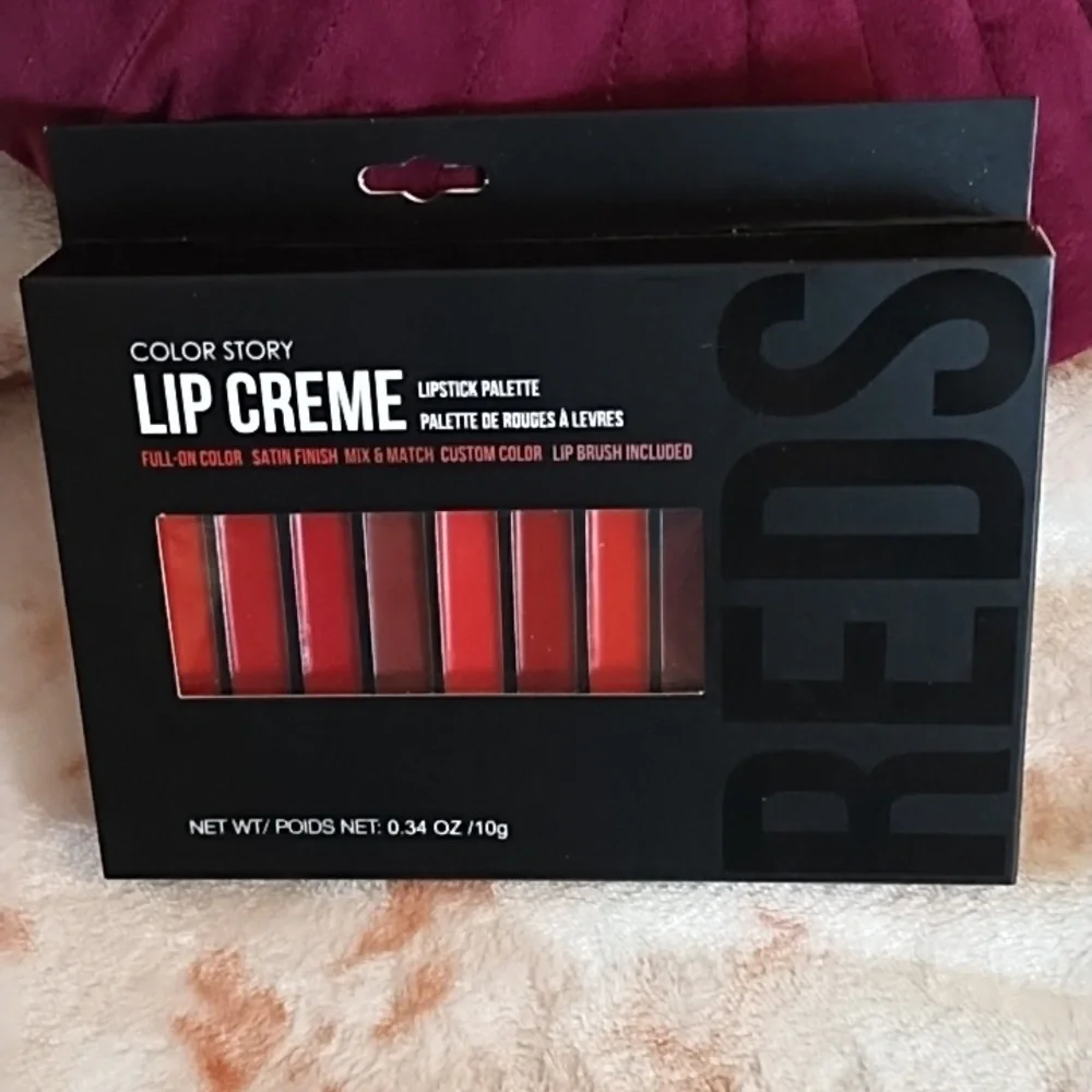 Color Story Lip Creme Palette ♥️ REDS 🍒